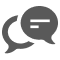 Icon illustration of a chat bubbles