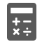 Icon illustration of a calculator